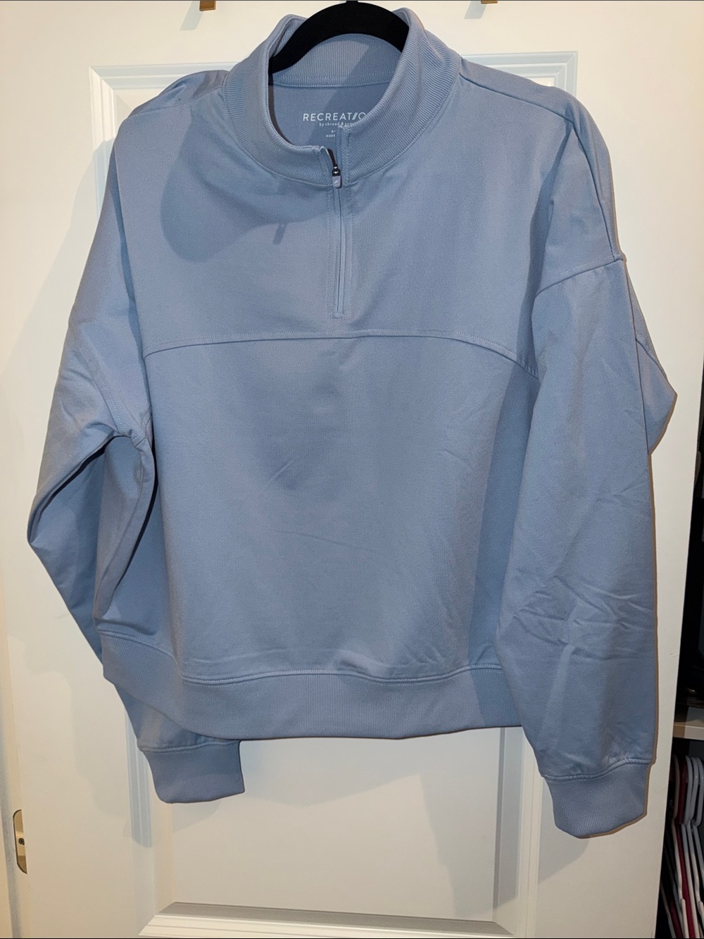 Recreation Light Blue Half-Zip Shirt Jacket